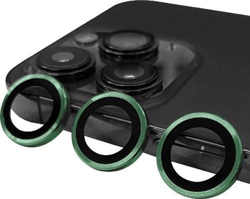 iPhone 13 Pro Max Raze Metal Kamera Lens - Yeşil