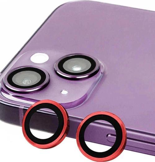 iPhone 13 Raze Metal Kamera Lens - Kırmızı