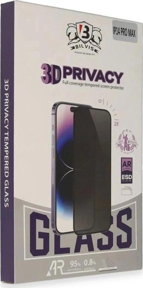 iPhone 16 Plus Bilvis 3D Hayalet Cam Ekran Koruyucu
