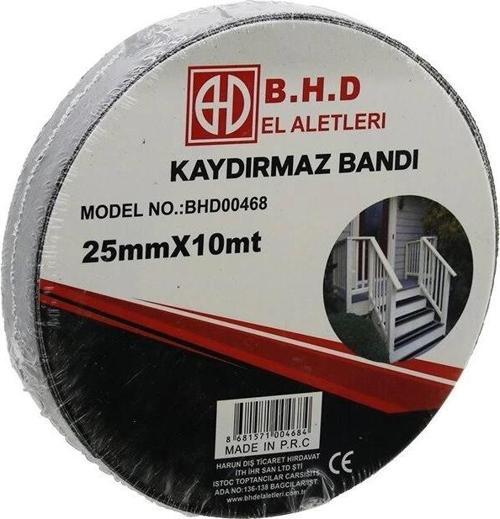 25mm X 10mt Kaydırmaz Siyah Bant