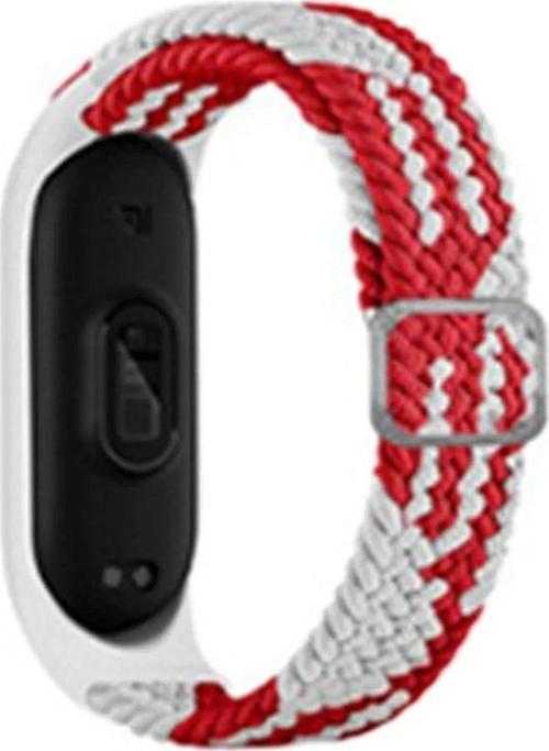 Xiaomi Mi Band 7 Star Kordon - Beyaz-Kırmızı