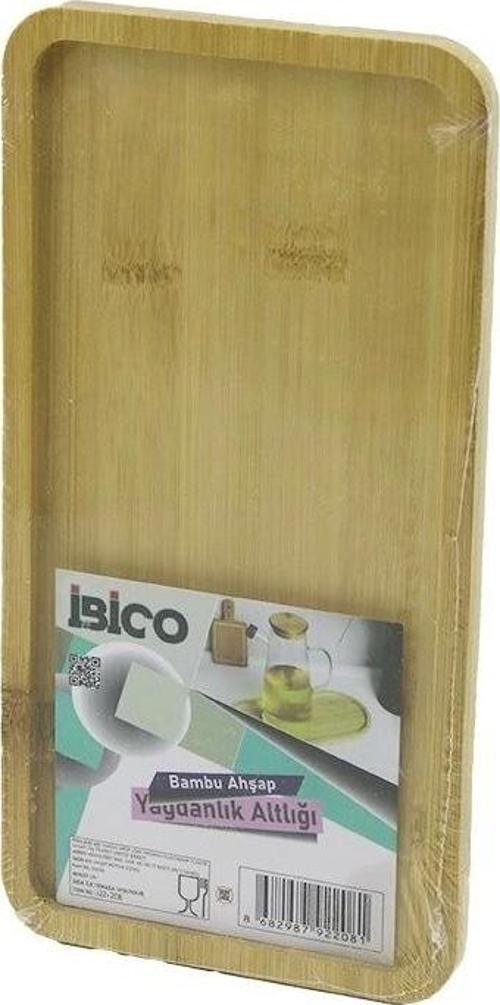 Dikdörtgen Ahşap Bambu Yağdanlık Altlık Mini Tepsi 12 X 23.4 X 0.8cm