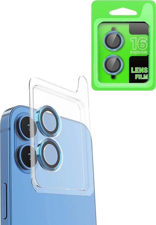 iPhone 16 Raze Metal Kamera Lens - Lacivert