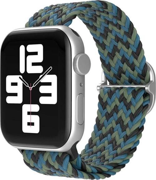 Apple Watch 38mm Star Kordon - Zigzag Mavi-Yeşil