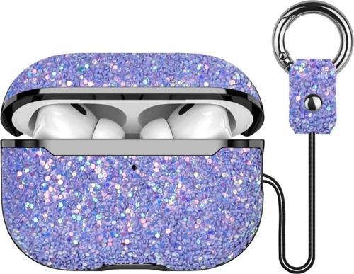 Onegif Airpods Pro 2 (2.nesil) Bright Simli Airpods Kapak - Derin Mor