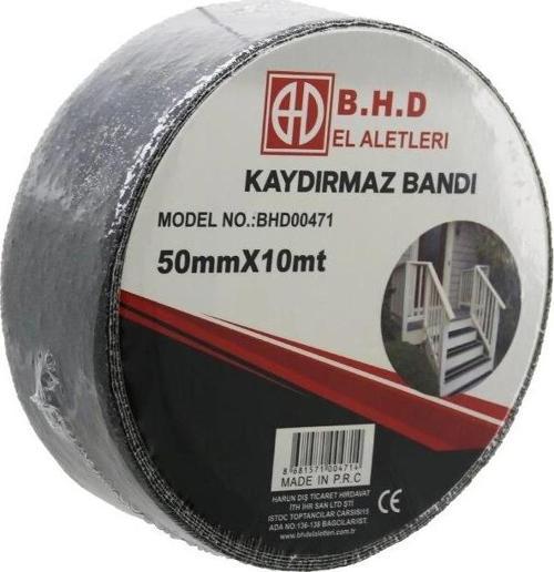 50mm X 10mt Kaydırmaz Siyah Bant