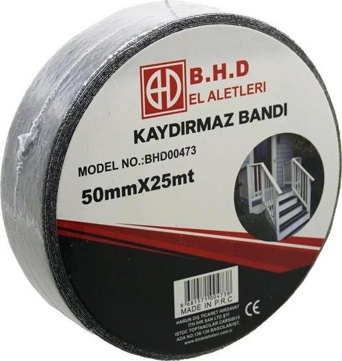 50mm X 25mt Kaydırmaz Siyah Bant