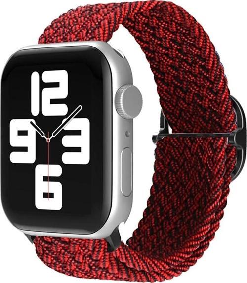 Apple Watch 42mm Star Kordon - Siyah-Bordo