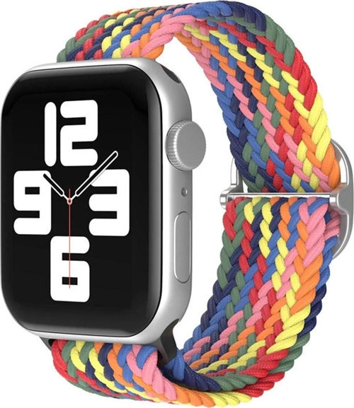 Apple Watch 42mm Star Kordon - Siyah-Kırmızı-Sarı