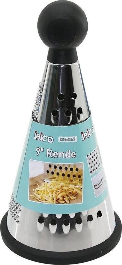 9 İnç - Huni Model   Plastik Topuz Başlı  Metal Rende  Silikon Tabanlı
