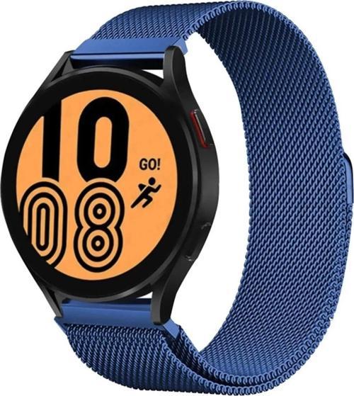 Samsung Galaxy Watch 4 Metal Mıknatıslı Kordon - Mavi