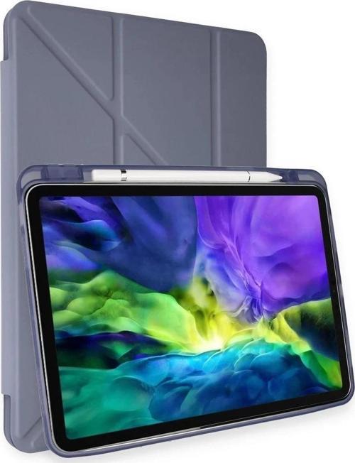 iPad Air 4 10.9 Kılıf Kalemlikli Mars Tablet Kılıfı - Lila
