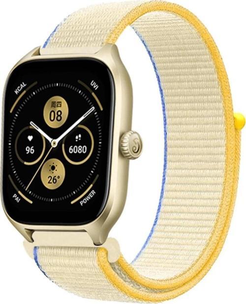 Watch 22mm Hasırlı Cırtcırtlı Kordon - Beyaz