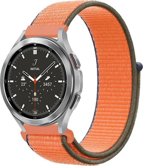 Watch 22mm Hasırlı Cırtcırtlı Kordon - Turuncu