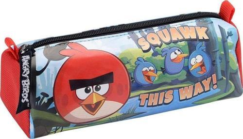 Angry Birds Lisanslı Tek Bölmeli Silindir Kalem Çantası , Kalemlik, Kalem Kutusu
