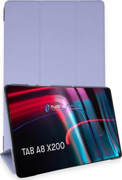 Samsung Galaxy X200 Tab A8 10.5 Kılıf Tablet Smart Kılıf - Lila