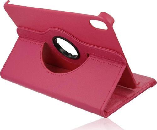 iPad Mini 6 Kılıf 360 Tablet Deri Kılıf - Pembe