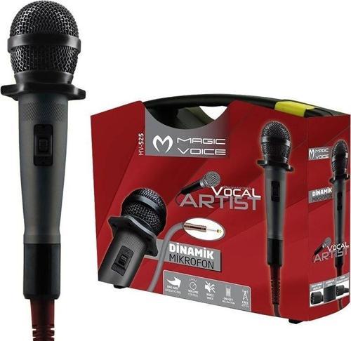 Magıcvoıce Mv-525 Dinamik Professıonal Kablolu El Mikrofonu ( 4.5 Mt Kablolu )