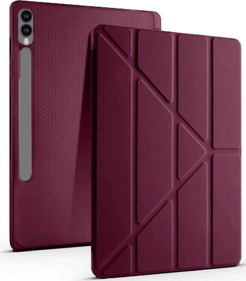 Samsung Galaxy X610 Tab S9 FE Plus 12.4 Kılıf Kalemlikli Mars Tablet Kılıfı - Mor