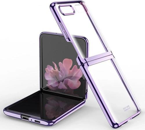 Samsung Galaxy Z Flip 4 Kılıf Fold Element Kapak - Mor
