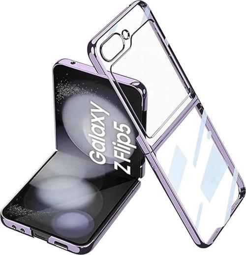 Samsung Galaxy Z Flip 5 Kılıf Fold Element Kapak - Mor