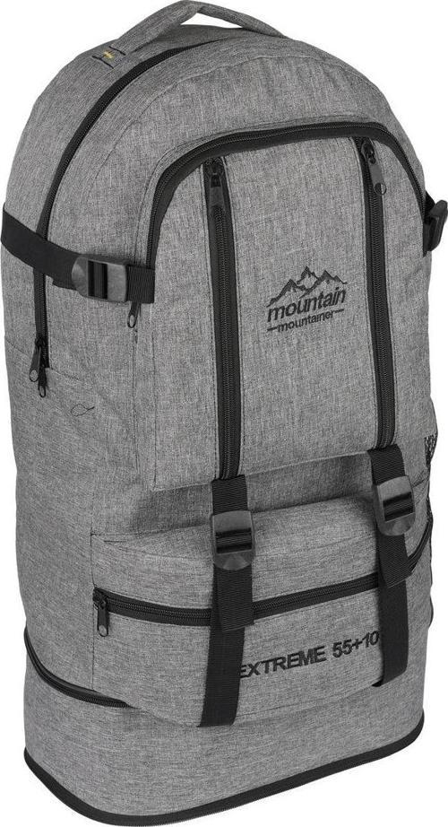 MOUNTAIN Körüklü Dağcı Sırt Çantası 65 Litre Kapasiteli-kamp Çantası Gri