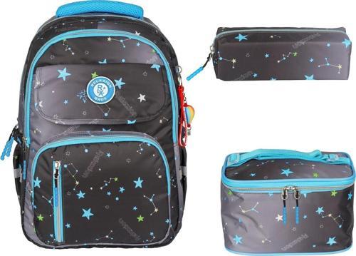 Yeni Sezon Termal Beslenme Çantalı ve Kalemlikli Su Geçirmez Kumaş Çok Bölmeli 3'lü Okul Seti