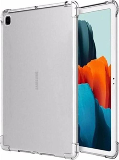 Samsung Galaxy P610 Tab S6 Lite 10.4 Kılıf Anti Şeffaf Tablet Silikon - Şeffaf