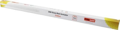 Nisaluce Eamp-082/1 2pcs 36w - 120cm Led Etanj Bant Armatür Lamba Ampul Beyaz - 6500k 3250lümen Mont