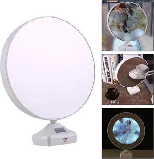 Fotoğraflı Led Işıklı Sihirli Ayna Resimli Çerçeve Dekoratif Masa Makyaj Ayna