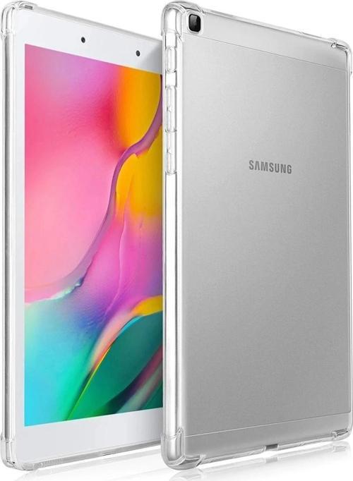 Samsung Galaxy T290 Tab A 8 Kılıf Anti Şeffaf Tablet Silikon - Şeffaf