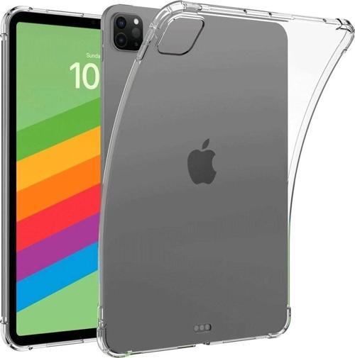 iPad Pro 13 (2024) Kılıf Anti Şeffaf Tablet Silikon - Şeffaf