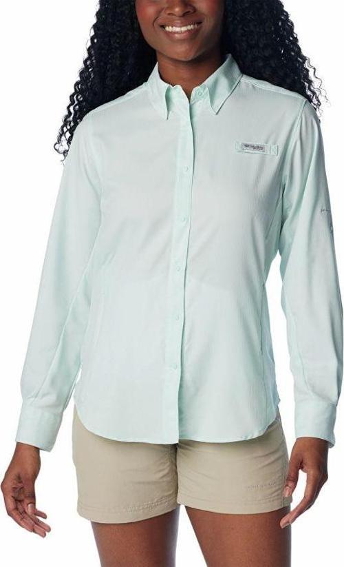 Womens Tamiami II LS Shirt Kadın Uzun Kollu Gömlek Yeşil FL7278-330