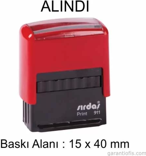 Otomatik ALINDI Yazılı Kaşe