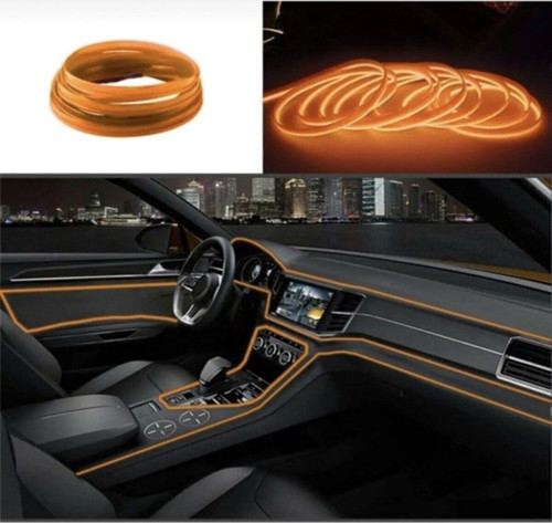 Araç Içi Aydınlatma Ip Neon Led Turuncu 2 Metre