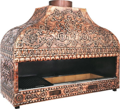 Antik Bakır 80 Cm Ocakbaşı Kapalı Izgara