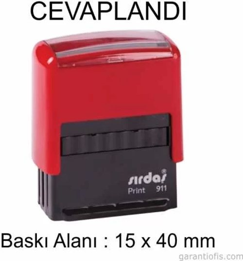 Otomatik CEVAPLANDI Yazılı Kaşe