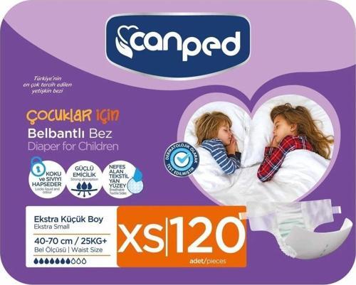 Belbantlı Hasta Bezi Extra Küçük (xs) 120 Adet (30'lu 4 Paket)
