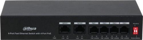 Pfs3006-4Et-36 6 Port 10-100 (4 Poe + 2Fe Uplınk Toplam 36W Poe) Switch