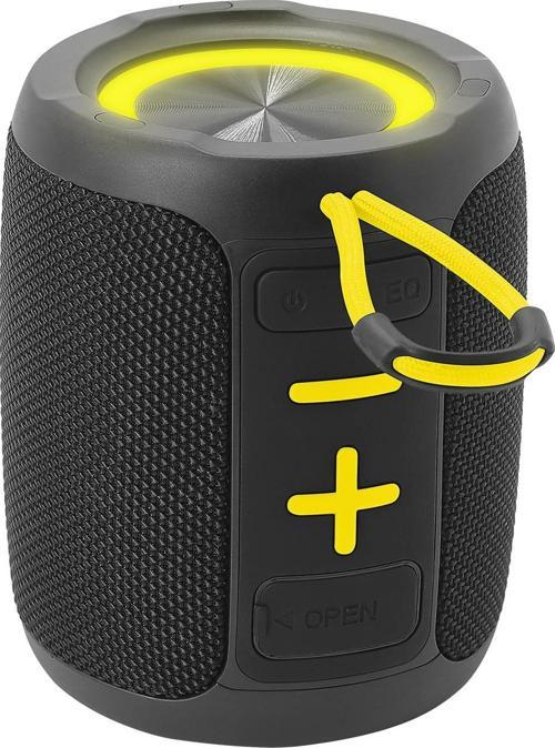 Md-60Bt Spica Siyah 13W 1800Mah Bt-Tf-Usb-Eco Led Işıklı Speaker Ses Bombası