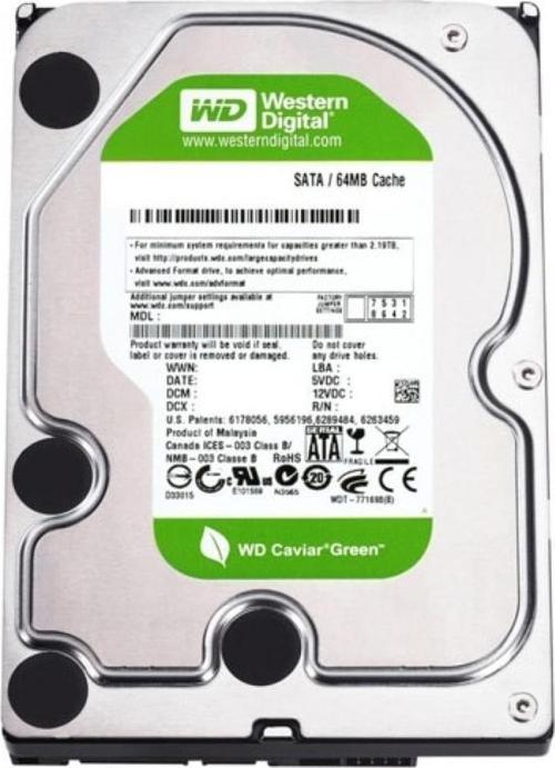 1Tb Wd10Eurx 7-24 3,5" 64Mb 5400Rpm Harddisk (İthalat)
