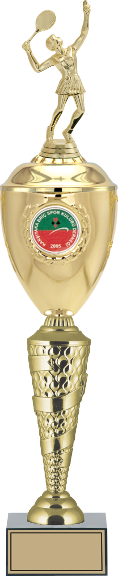 - Figürlü Kupalar - Tenis Kadın Figürlü Kupalar FG-081 B - 60 cm