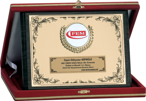 - Ahşap Plaketler - PL-071 A - 18x24 cm