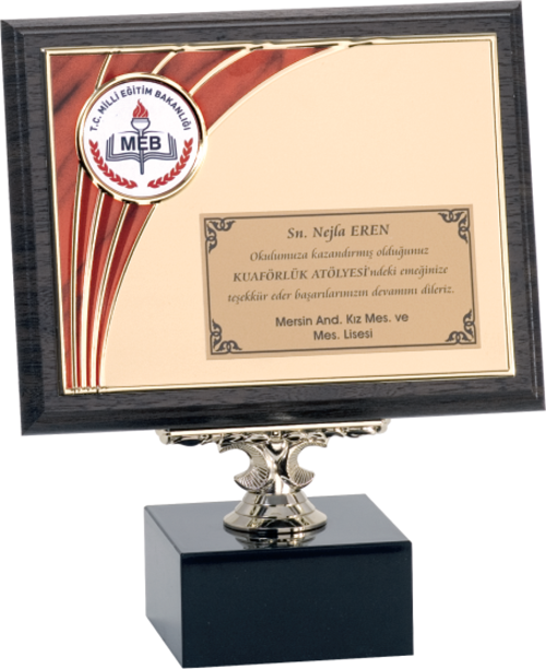 - Ahşap Plaketler - PL-076 A - 18x24 cm