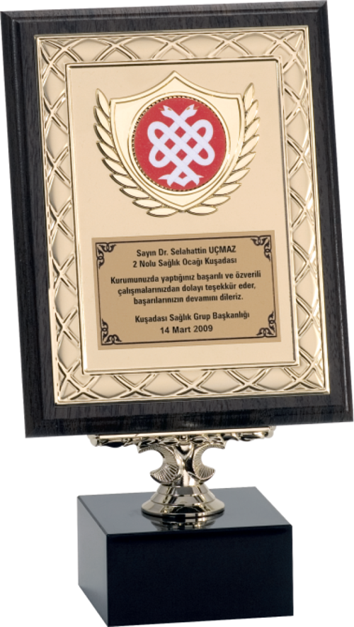 - Ahşap Plaketler - PL-058 A - 18x24 cm