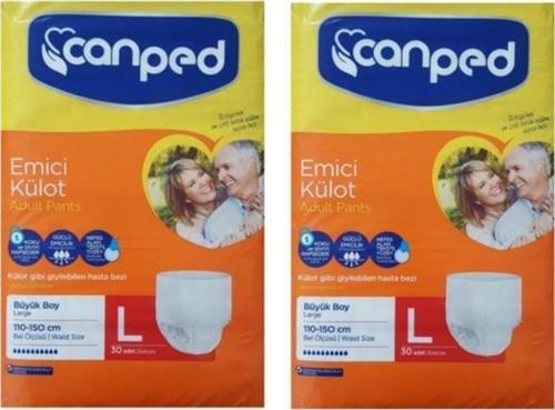 Emici Külot 60 Adet Large Büyük 2x30'lu Hasta Bezi
