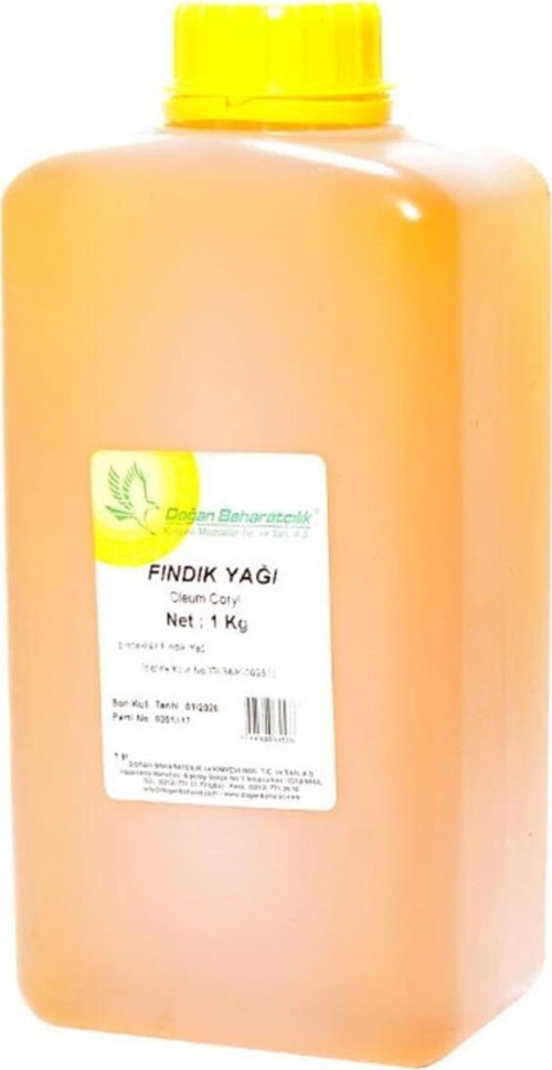Baharatçılık Fındık Yağı 1Kg Doğal Saf Kiloluk Bidon