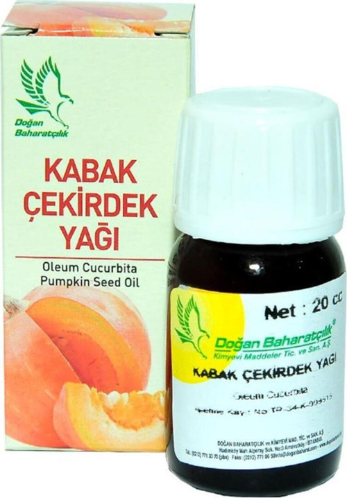 Baharatçılık Kabak Çekirdeği Yağı 20 Ml Doğal Saf Cam Şişe