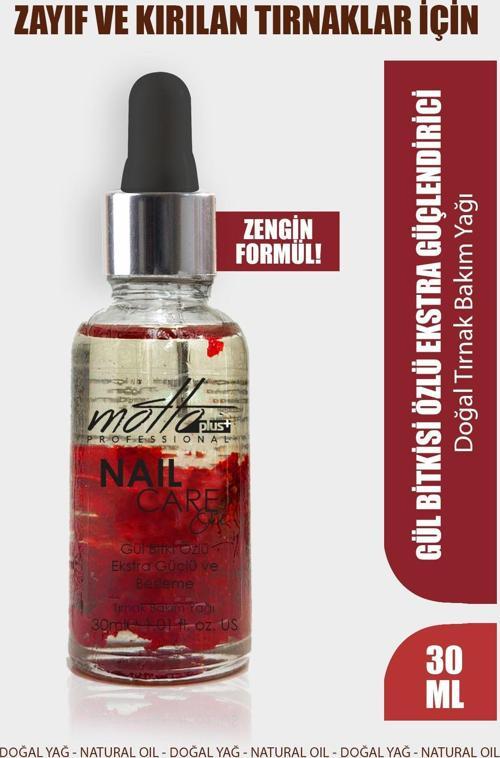 Gül Özlü Ekstra Güçlendirici ve Kırılma Önleyici Doğal Tırnak Bakım Yağı 30ml