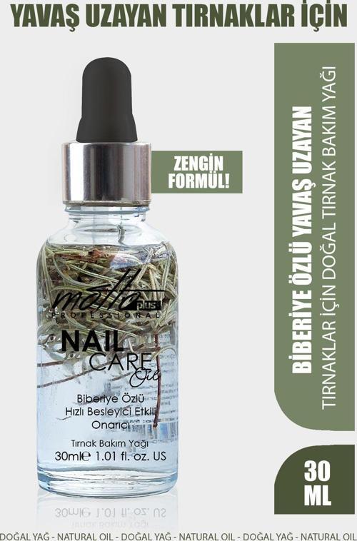 Yavaş Uzayan Tırnaklar İçin Biberiye Özlü Doğal Tırnak Bakım Yağı 30ml